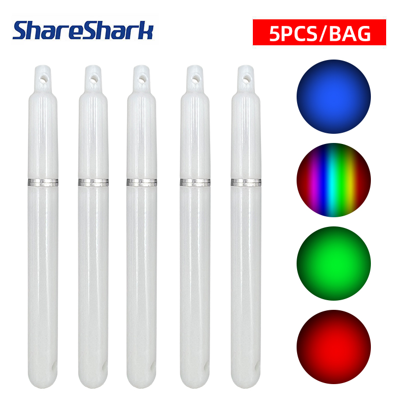 Fishing Boat Navigation Light - ShareShark 5pcs/kantong Lampu Tongkat Pancing Bercahaya
