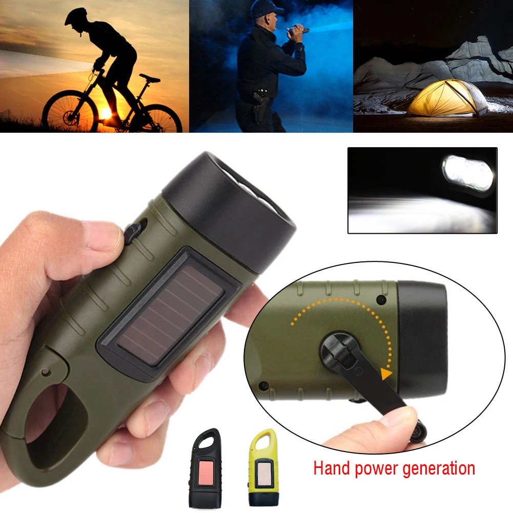 Fishing Boat Navigation Light - Senter LED Tenaga Surya dengan Engkol