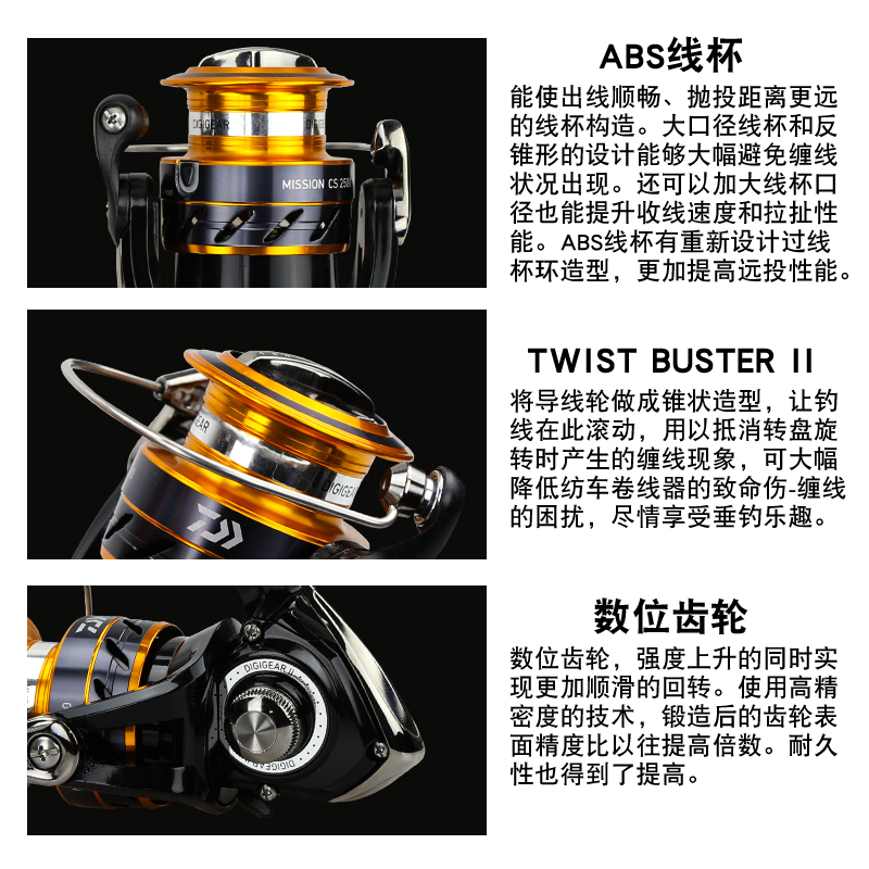 DAIWA Reel pancing MISSION CS  - Daiwa Reel Fuego ulasan dan harga